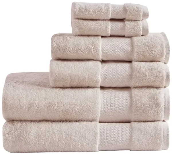 Gracie Mills Thalia 6-Piece 600gsm Turkish Cotton Bath Towel Set
