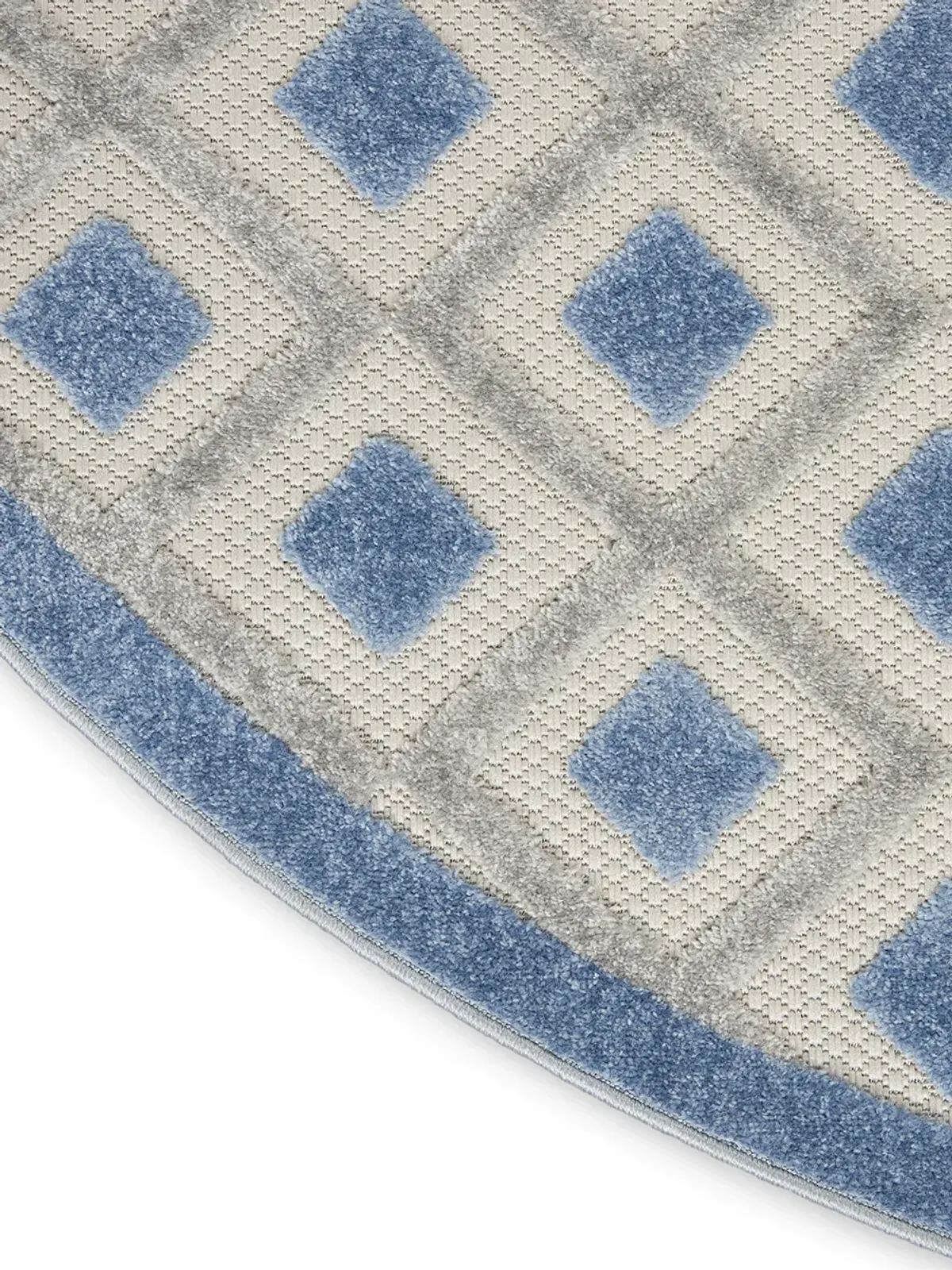 Aloha ALH26 Blue/Gray 4' x Round Rug