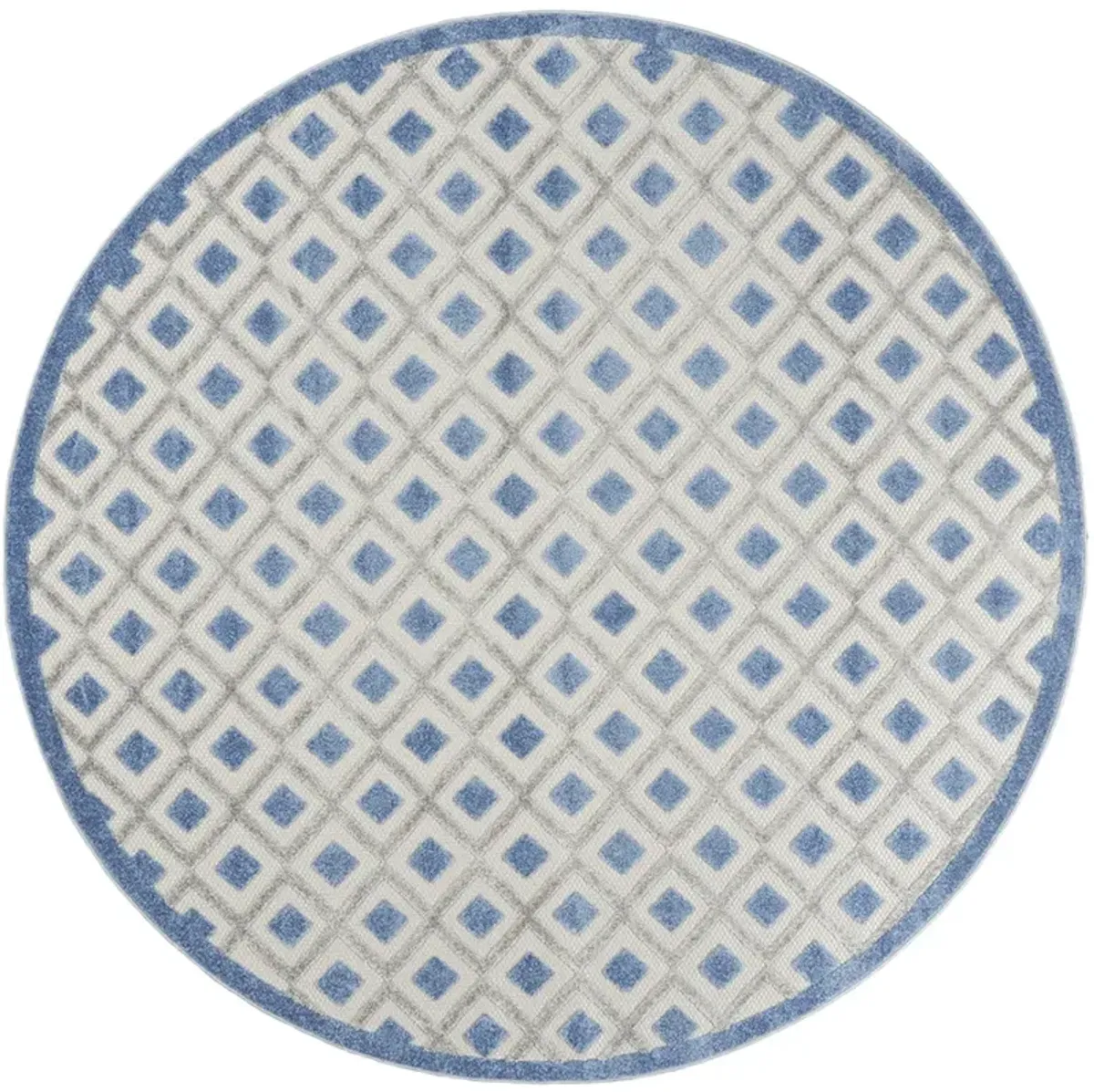 Aloha ALH26 Blue/Gray 4' x Round Rug