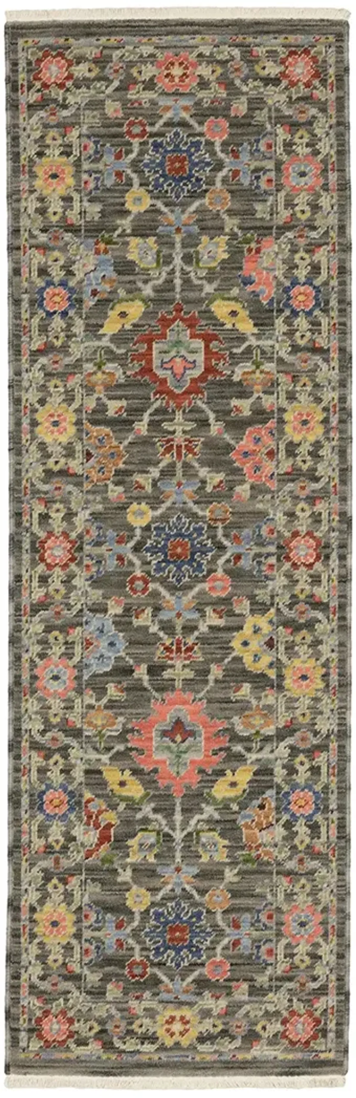 Lucca 2' x 6' Grey Rug