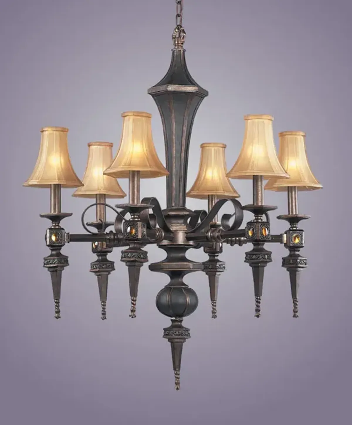 Tower of London  6-Light Chandelier