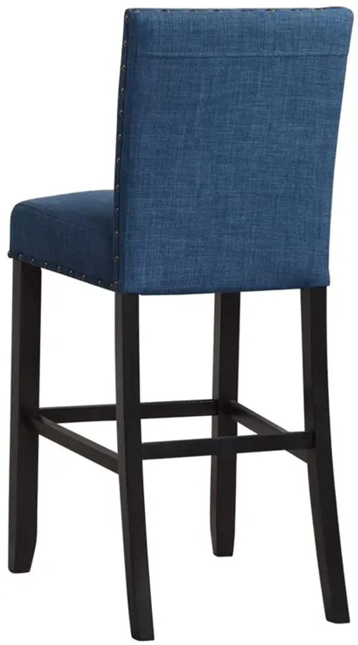 New Classic Furniture Furniture Crispin Solid Wood 29 Barstool - Marine Blue (Set of 2)