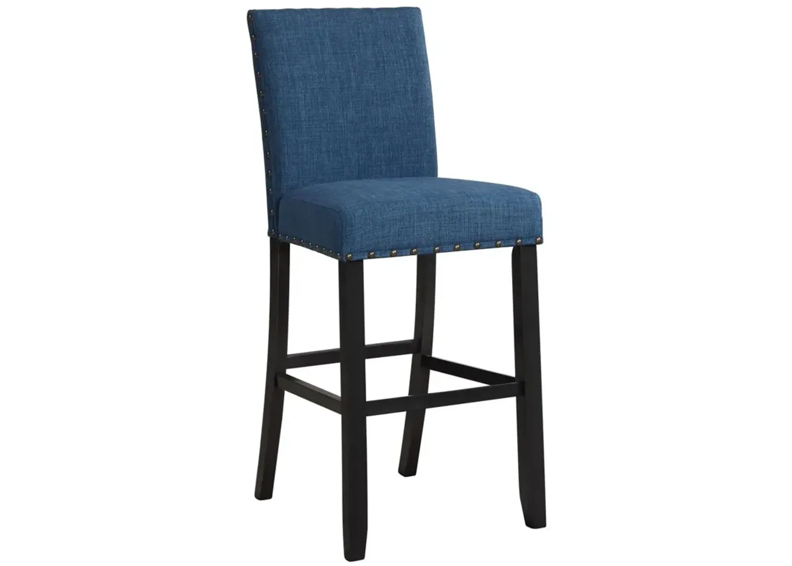 New Classic Furniture Furniture Crispin Solid Wood 29 Barstool - Marine Blue (Set of 2)