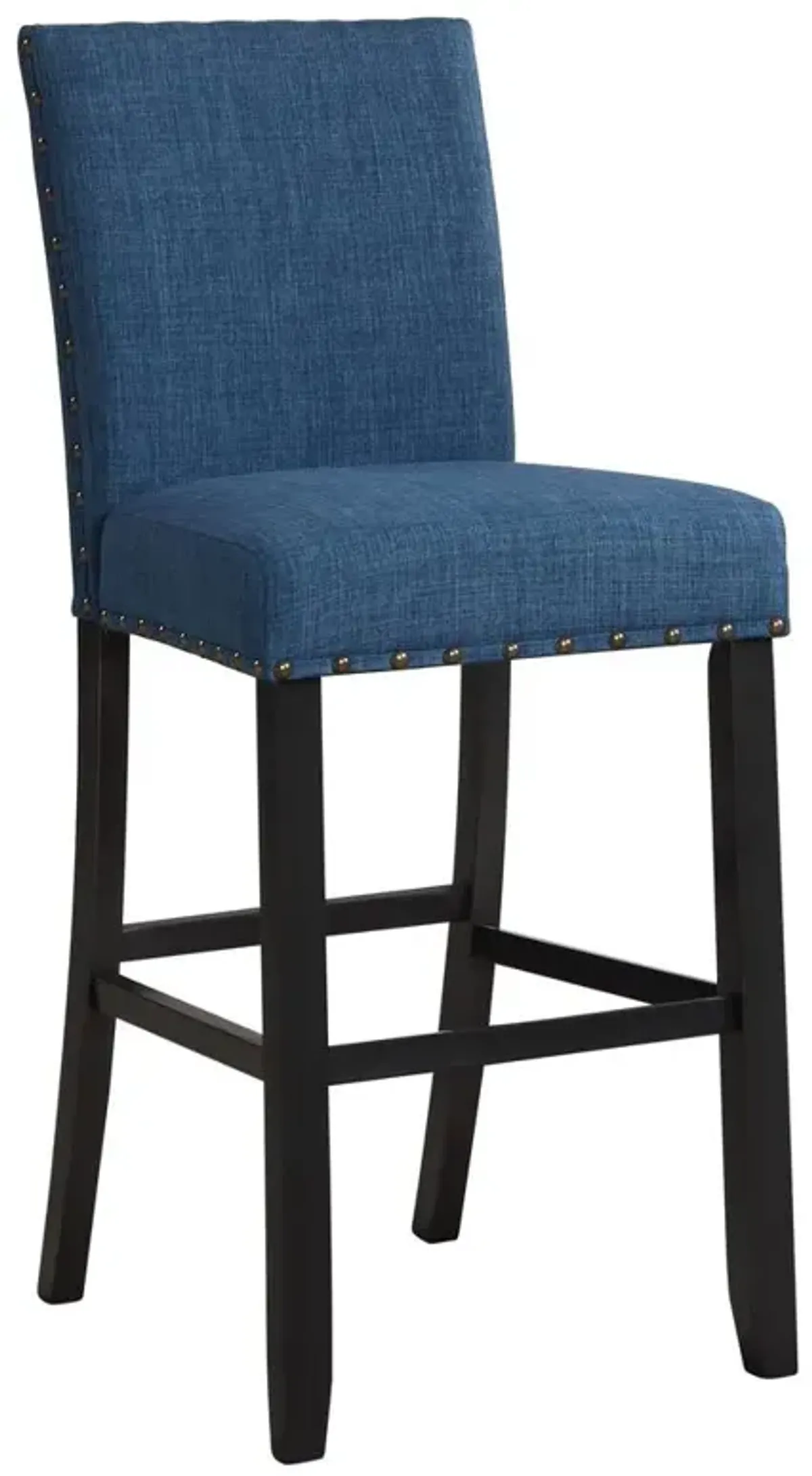 New Classic Furniture Furniture Crispin Solid Wood 29 Barstool - Marine Blue (Set of 2)