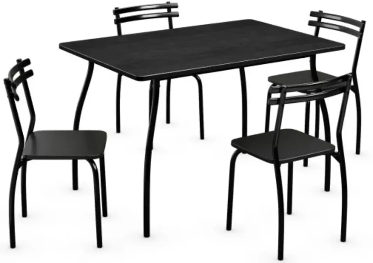 5 pcs Dining Table and Chair Set