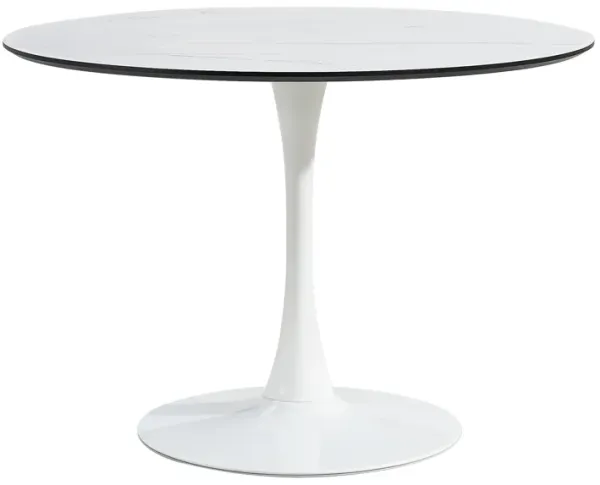 Streamdale Tulip Dining Table, 100cm Round White