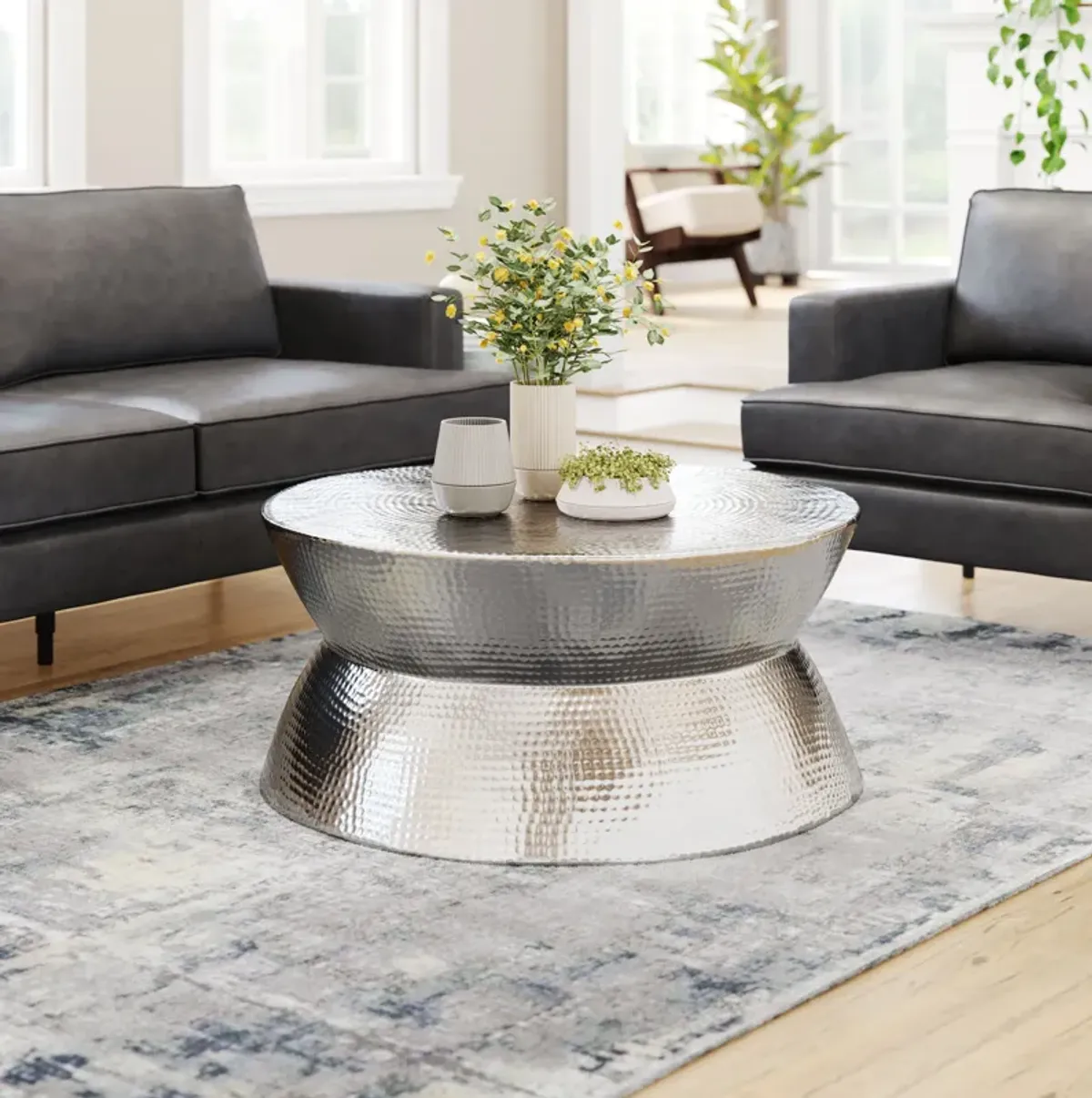 Madryn Coffee Table Silver