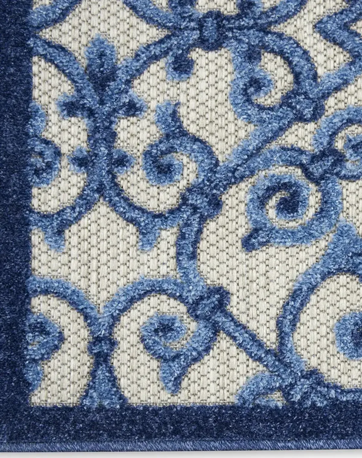 Aloha ALH21 Gray/Blue 5'3" x 7'5" Rug
