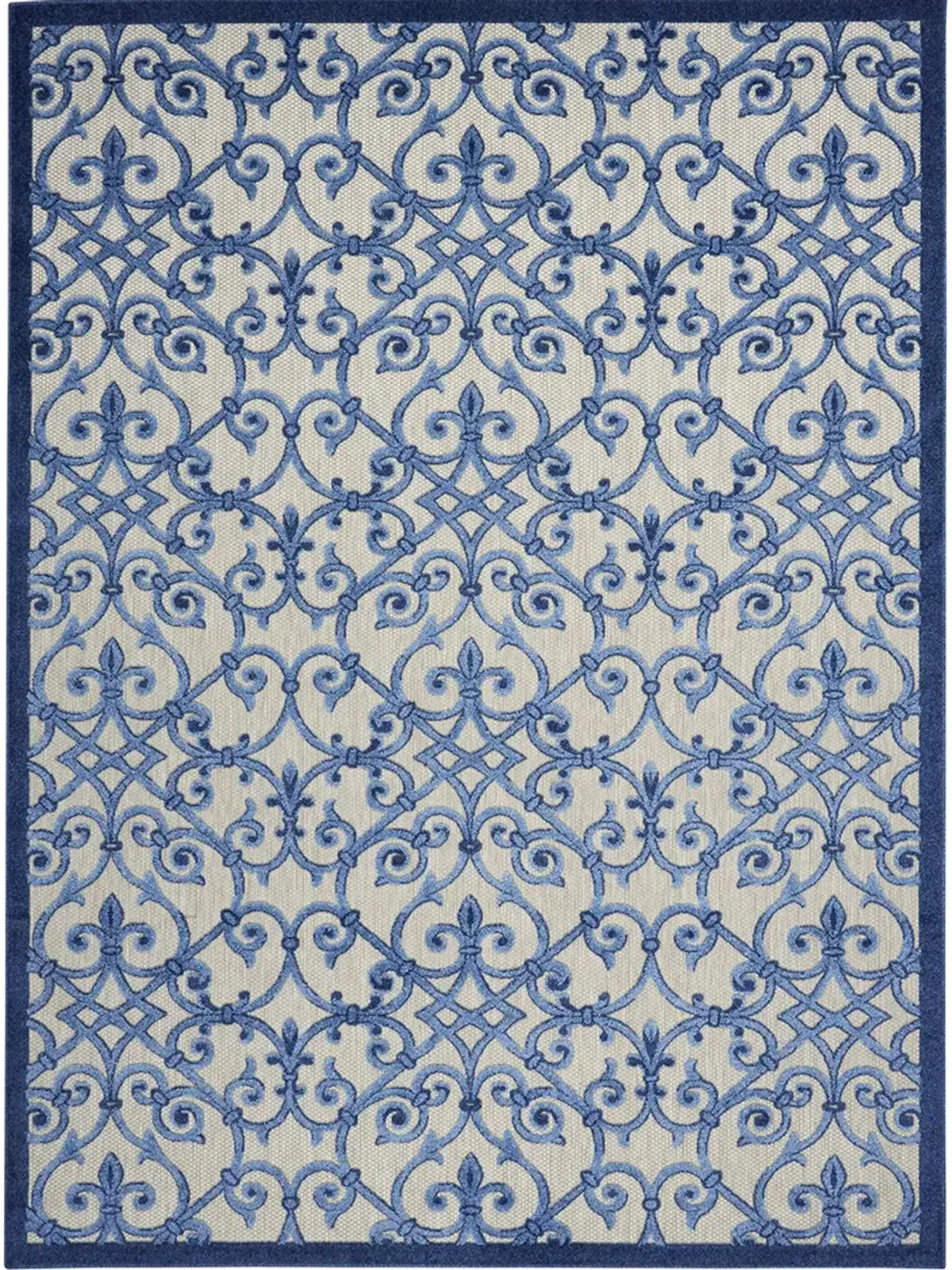 Aloha ALH21 Gray/Blue 5'3" x 7'5" Rug