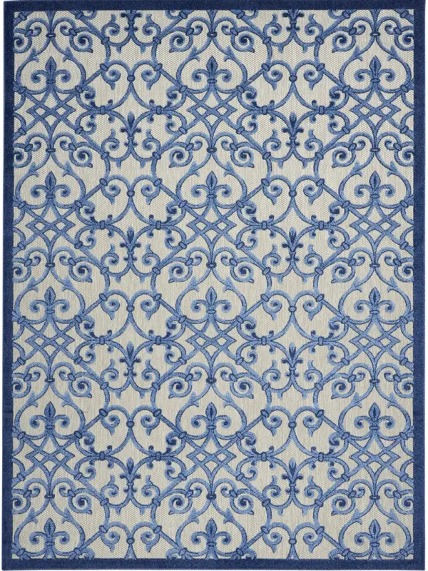 Aloha ALH21 Gray/Blue 5'3" x 7'5" Rug