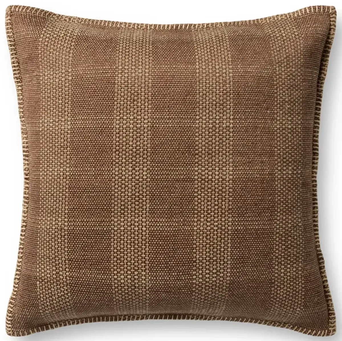 PLL0132 Brown/Tan 20''x20'' Down Pillow