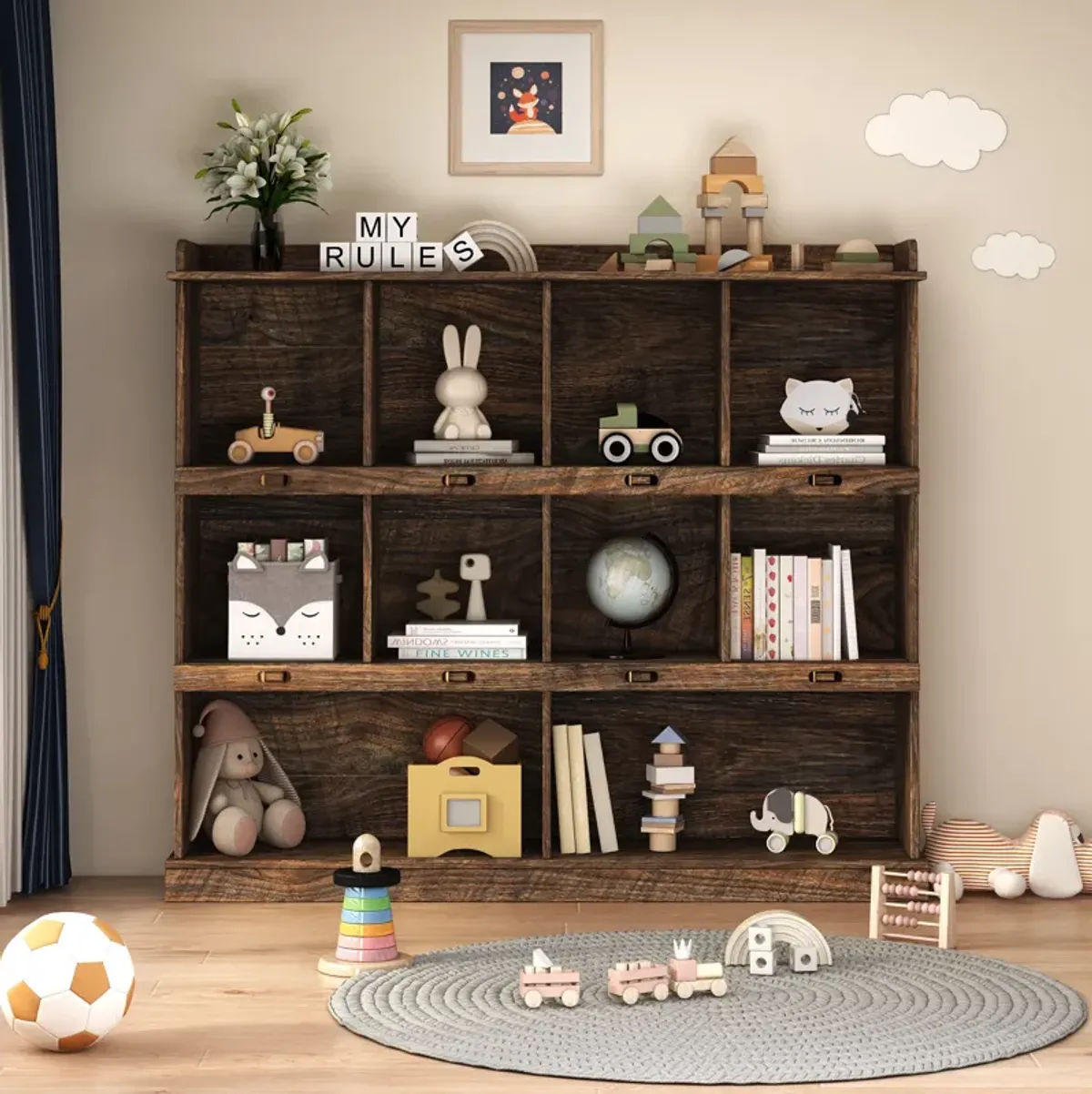 Streamdale 10-Shelf Bookcase