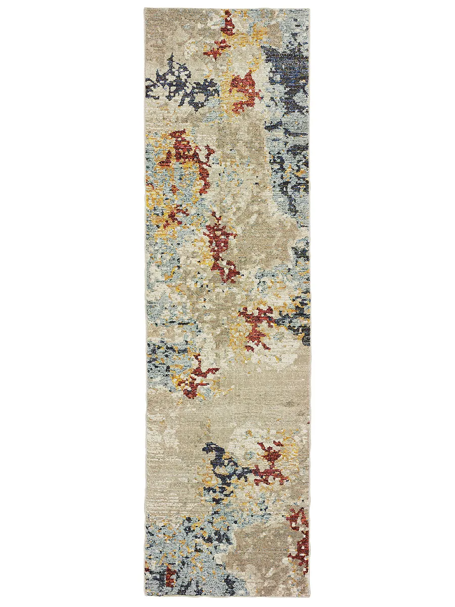 Evolution 2'3" x 8' Beige Rug