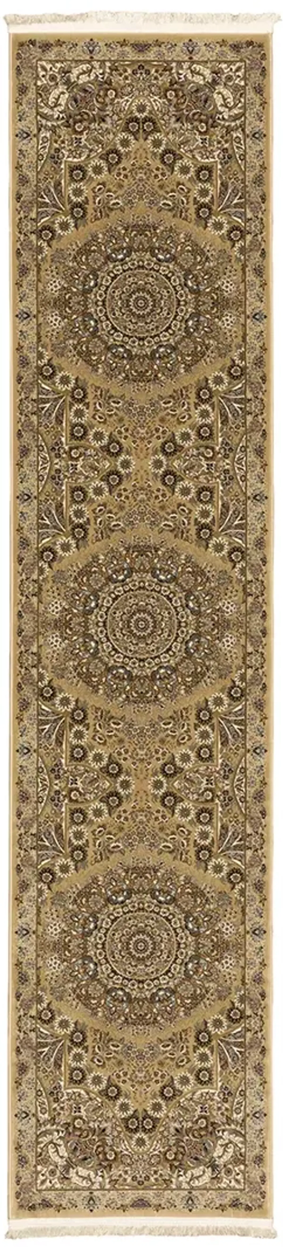 Masterpiece 2'3" x 10' Gold Rug