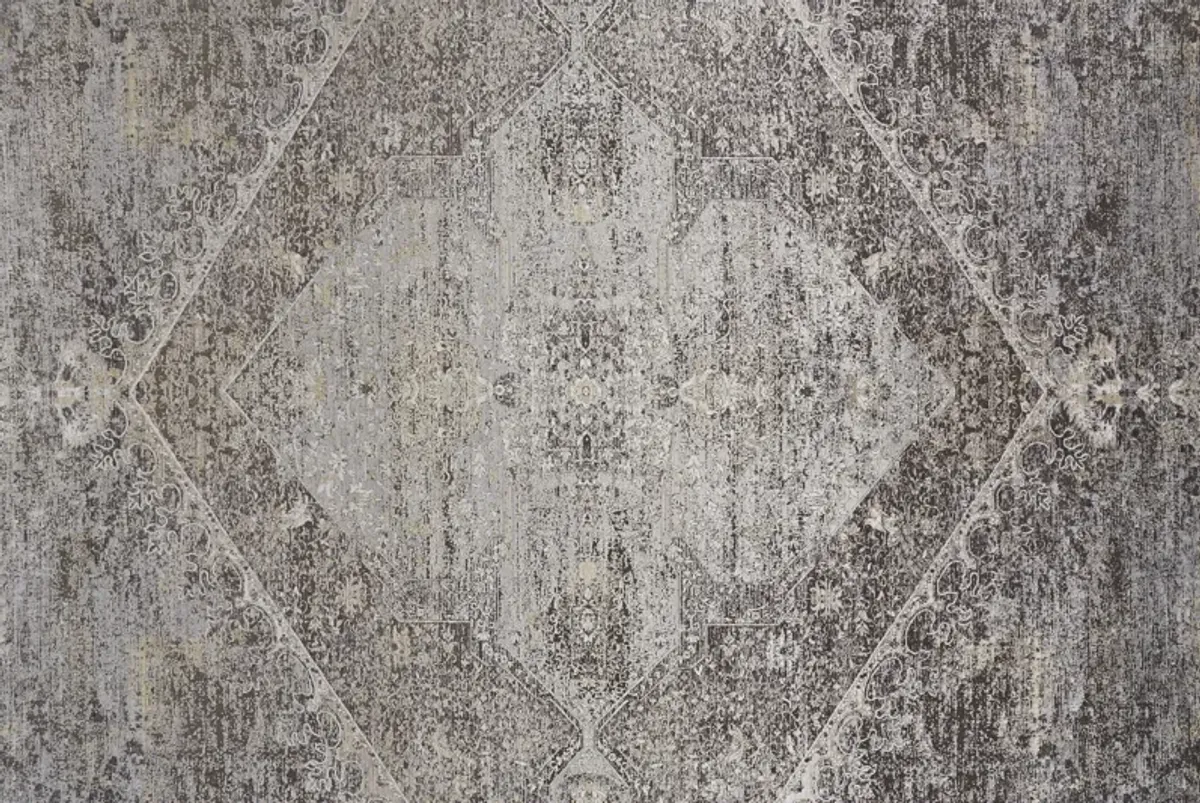 Sarrant 3963F Gray/Silver/Ivory 2'8" x 12' Rug