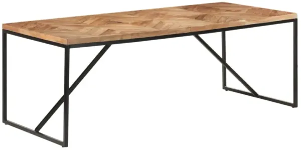 vidaXL Dining Table 78.7"x35.4"x29.9" Solid Acacia and Mango Wood