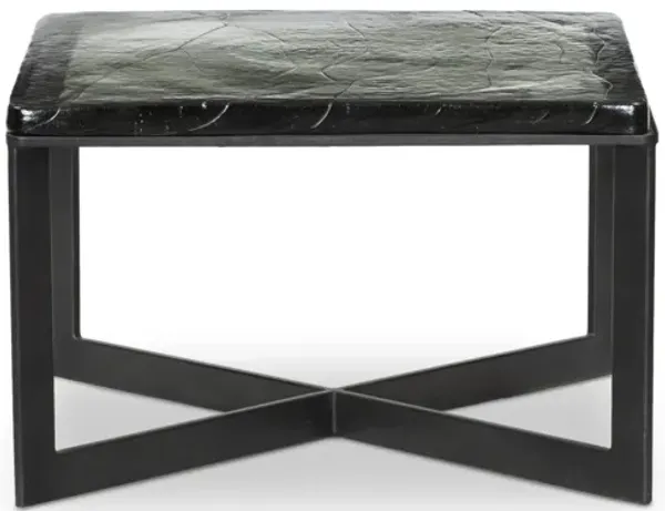 Lennie Clear Cast Glass Bunch Table