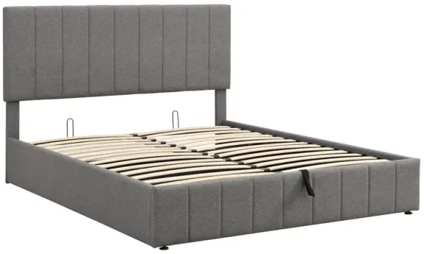 Streamdale Queen Size Upholstered Platform Bed With A Hydraulic Storage System
