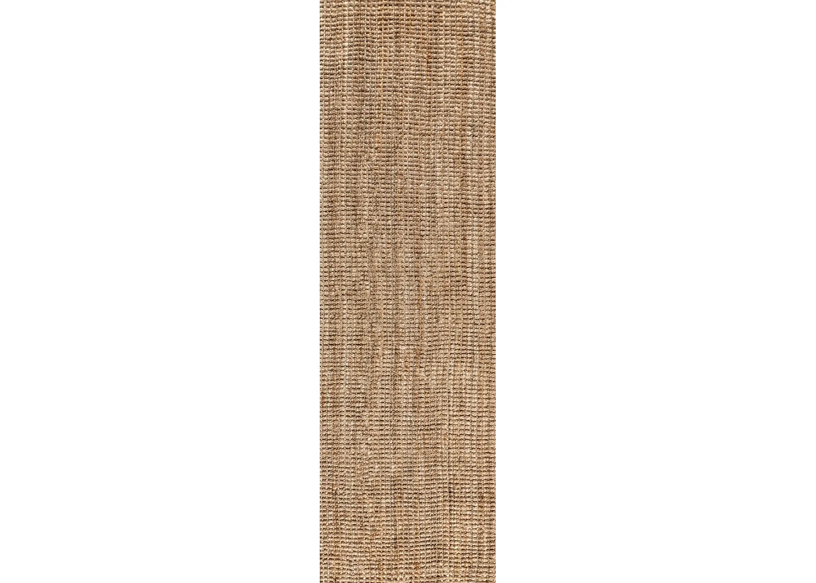 Pata Hand Woven Chunky Jute Natural 2 ft. x 10 ft. Runner Rug