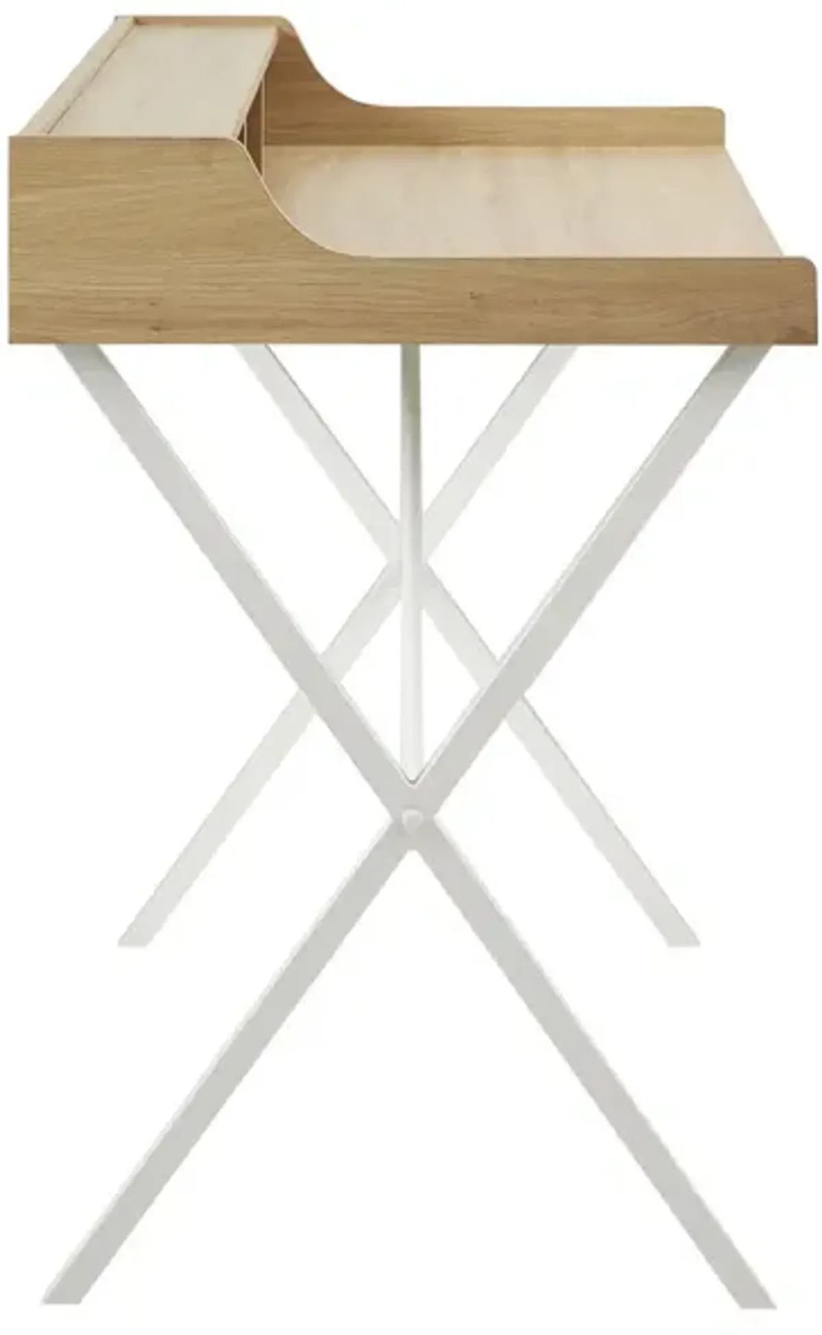 Gracie Mills Shelby Modern Writing Desk with Storage