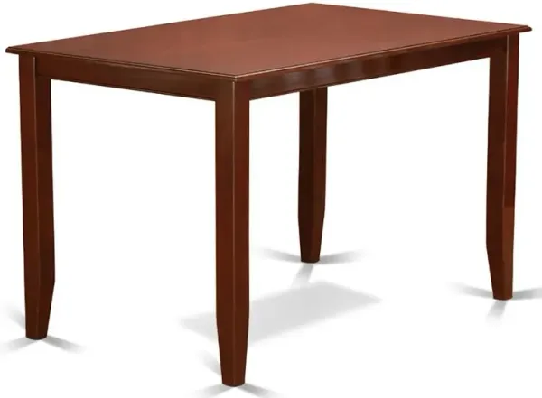 Buckland Counter Height Rectangular Table 30"x48" in Mahogany Finish