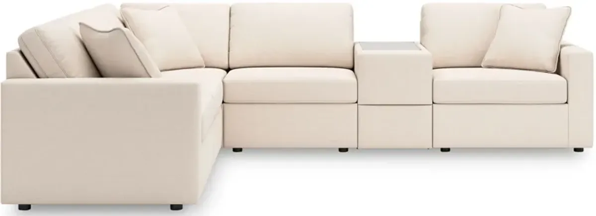 Modmax Oyster 6-Piece Sectional with Storage Console