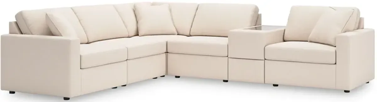 Modmax Oyster 6-Piece Sectional with Storage Console