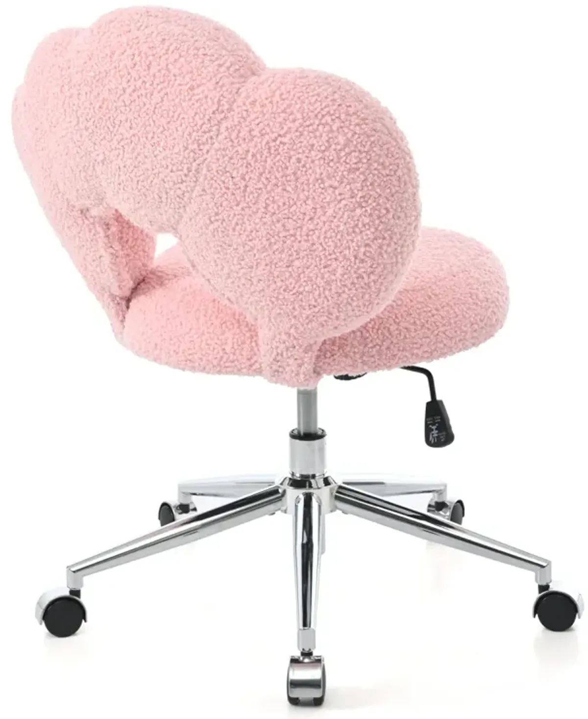 360 Swivel Height Adjustable, Swivel Chair, Teddy Fabric, Home Office Chair