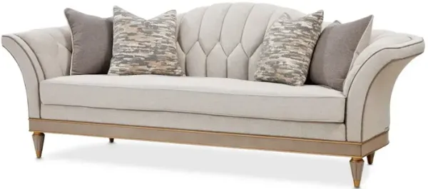 Michael Amini St. Charles Standard Sofa - Dove Gray