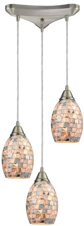 Capri 11" Wide 3-Light Mini Pendant