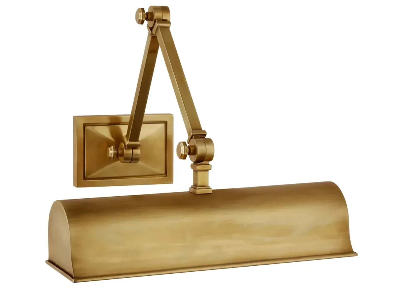 Jane 12" Double Library Light in Hand-Rubbed Antique Brass