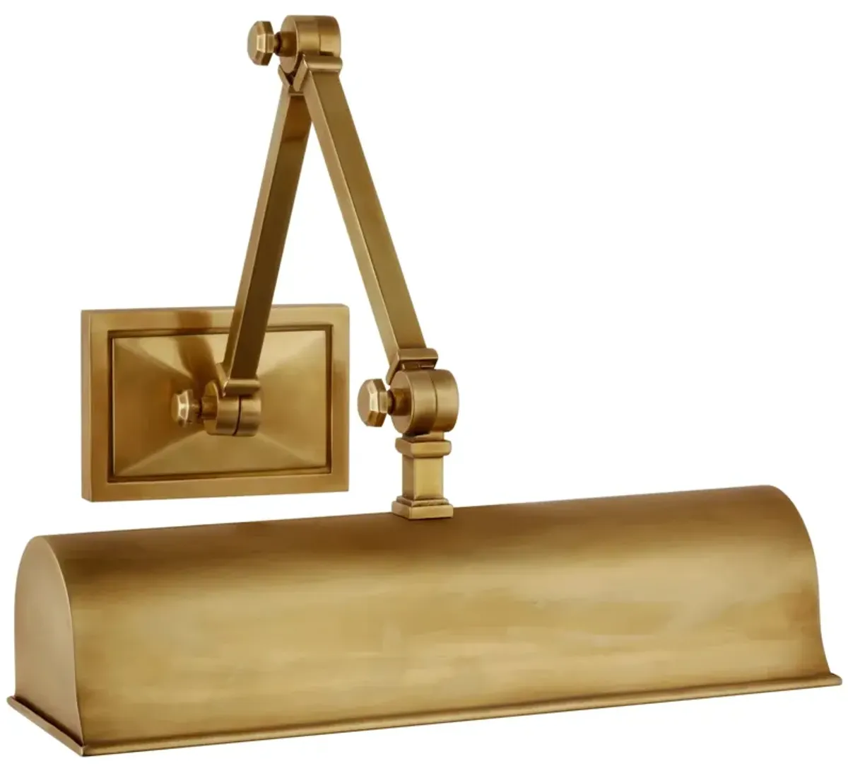 Jane 12" Double Library Light in Hand-Rubbed Antique Brass