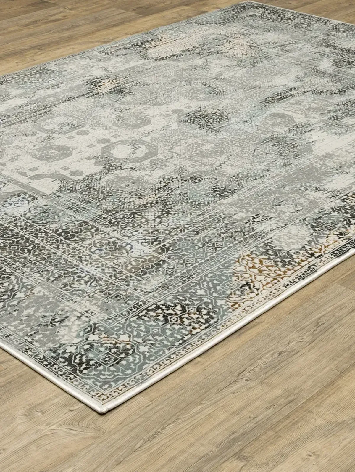 Gemini 2'3" x 7'6" Grey Rug