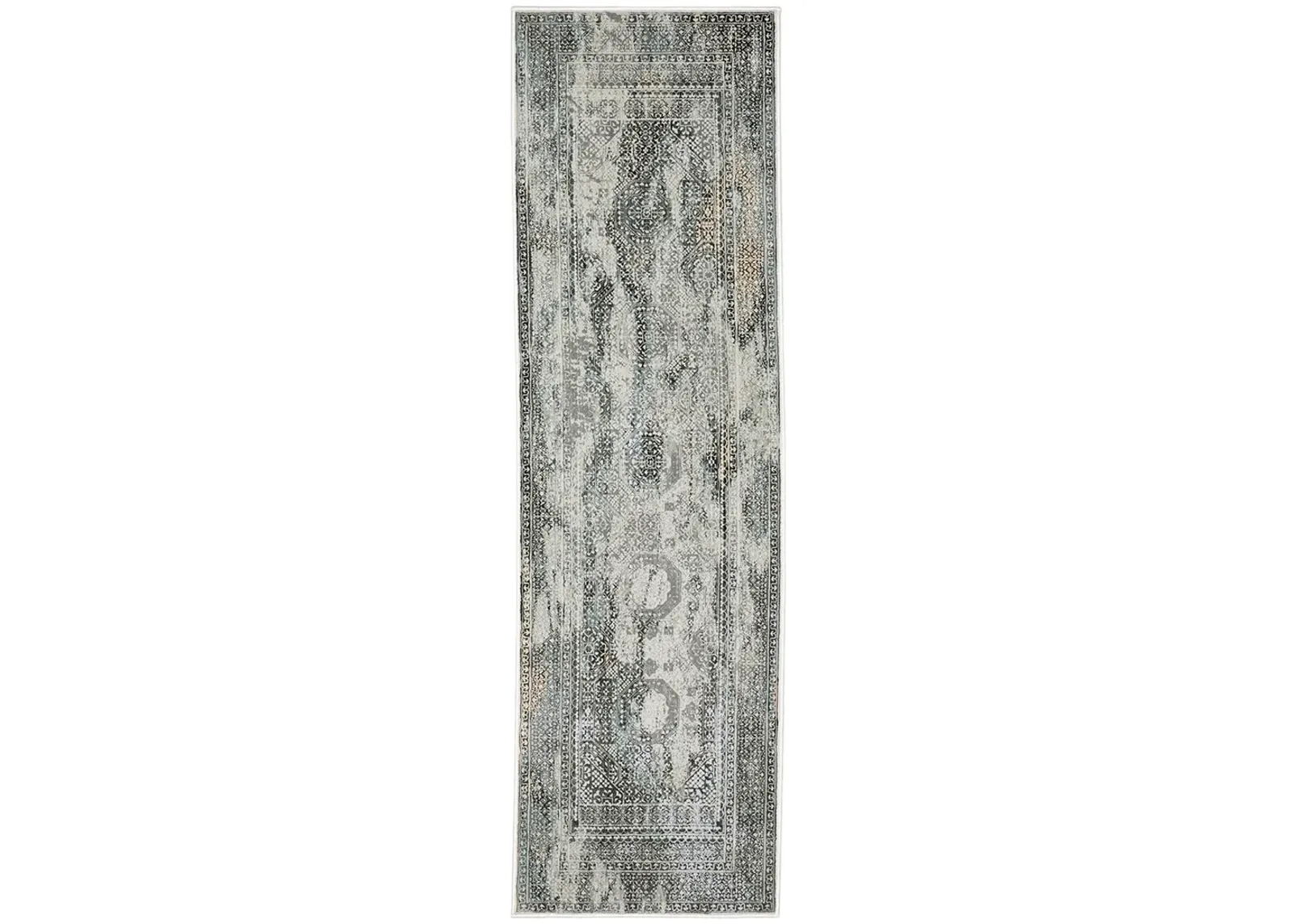 Gemini 2'3" x 7'6" Grey Rug