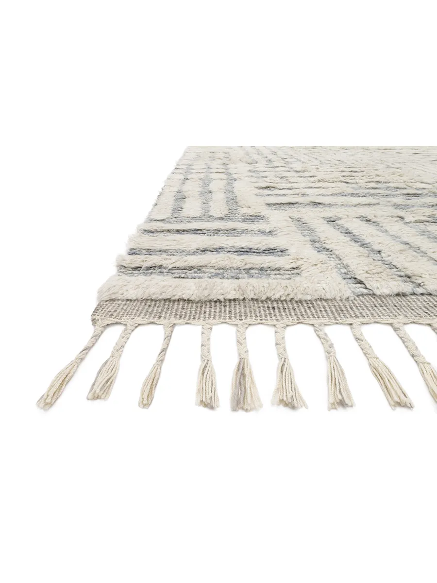 Khalid KF01 Ivory/Sky 8'6" x 11'6" Rug