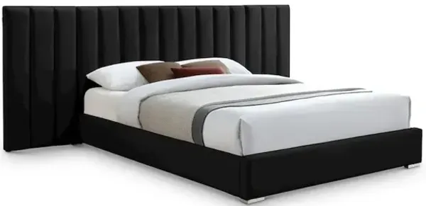 Meridian Furniture Pablo Black Velvet King Bed