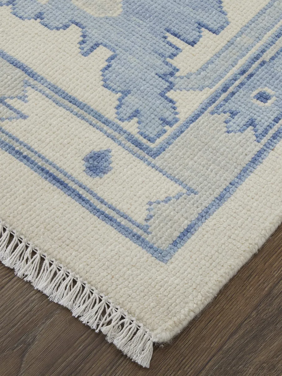 Karina 69G7F 3'6" x 5'6" Ivory/Blue Rug