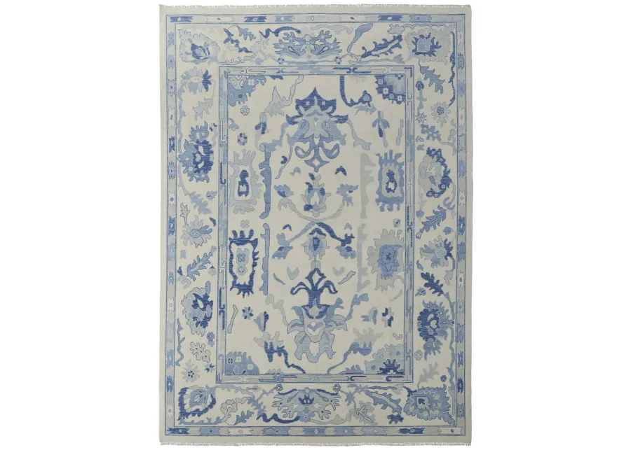 Karina 69G7F 3'6" x 5'6" Ivory/Blue Rug