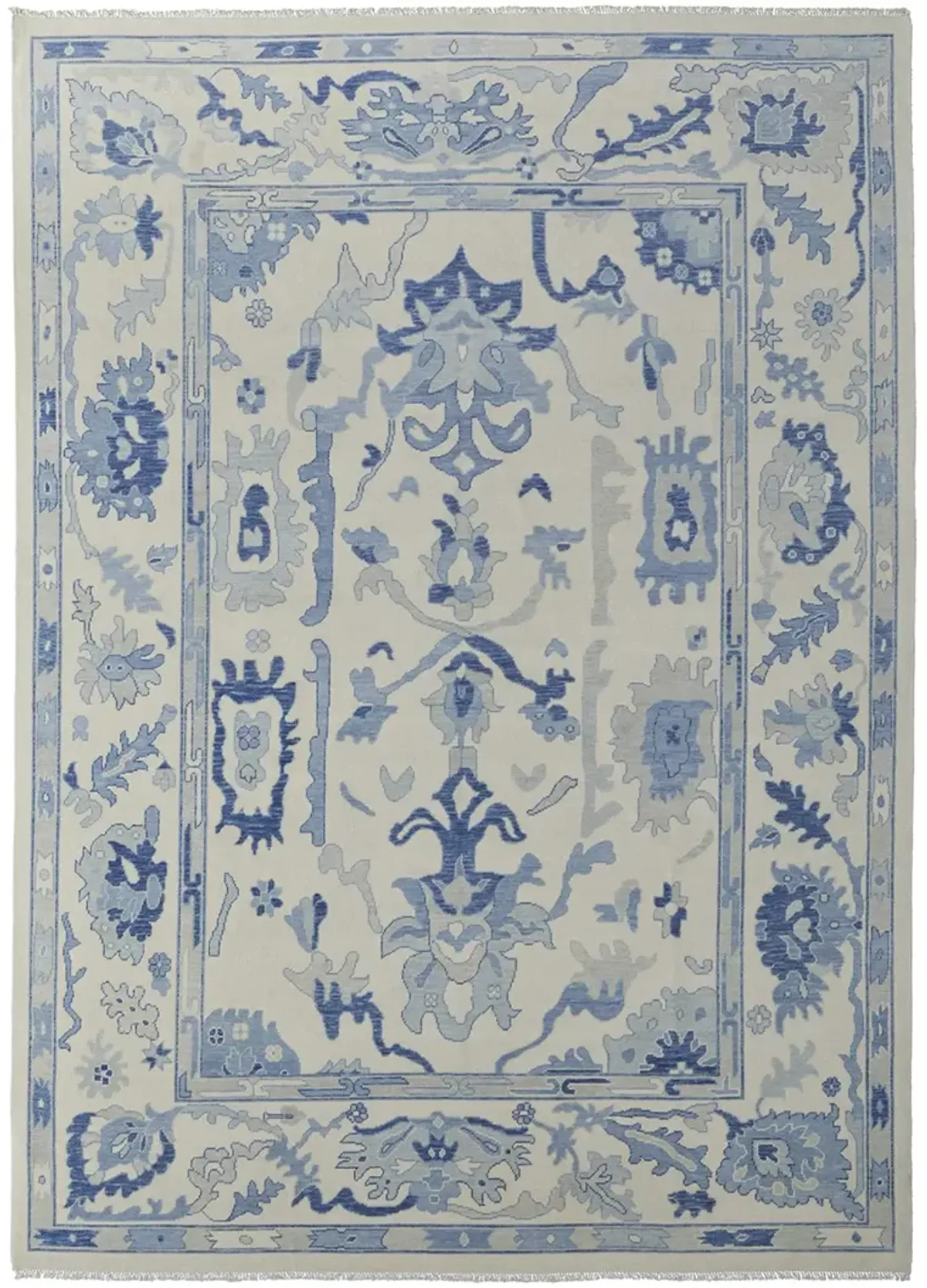 Karina 69G7F 3'6" x 5'6" Ivory/Blue Rug