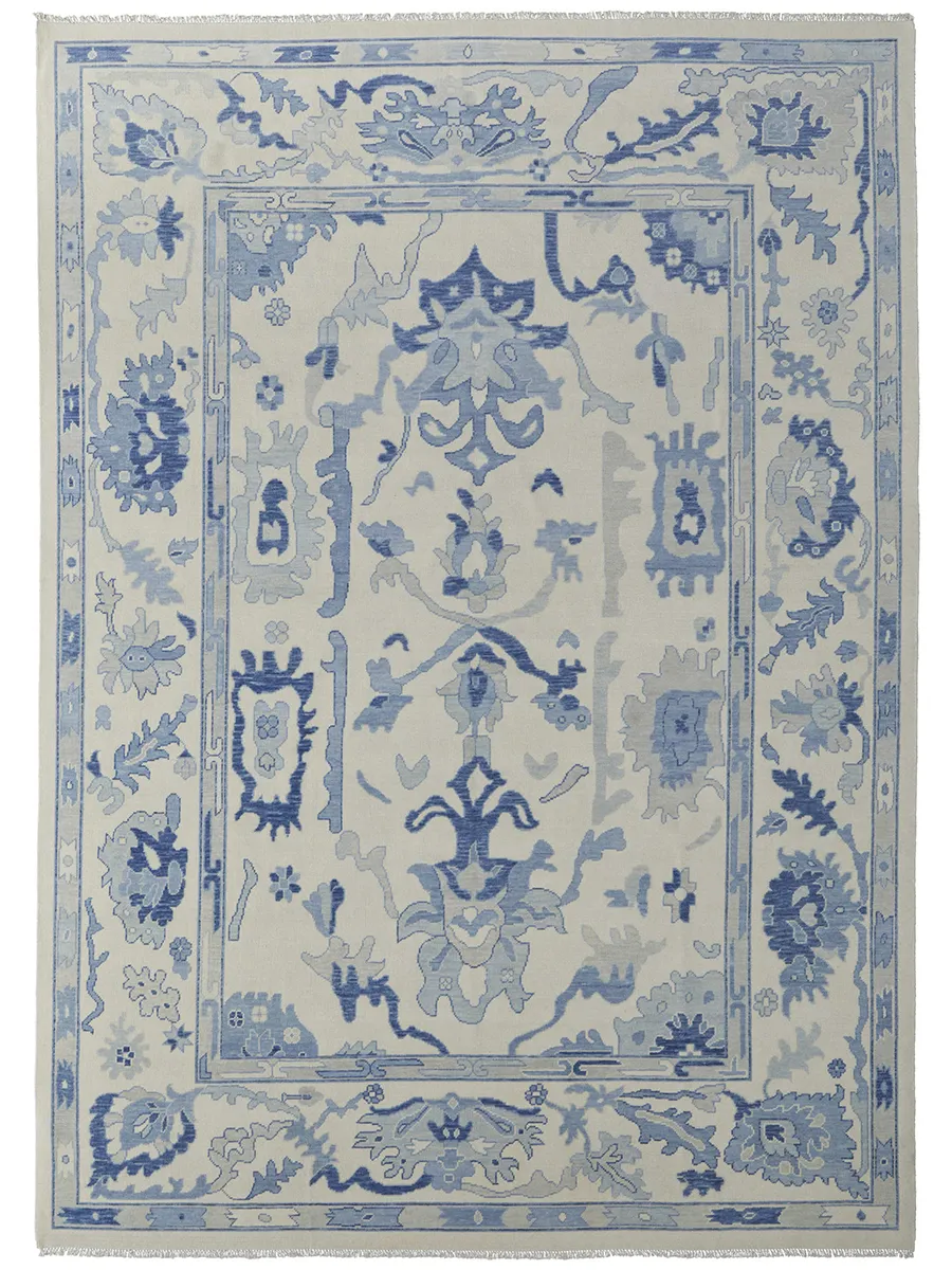 Karina 69G7F 3'6" x 5'6" Ivory/Blue Rug