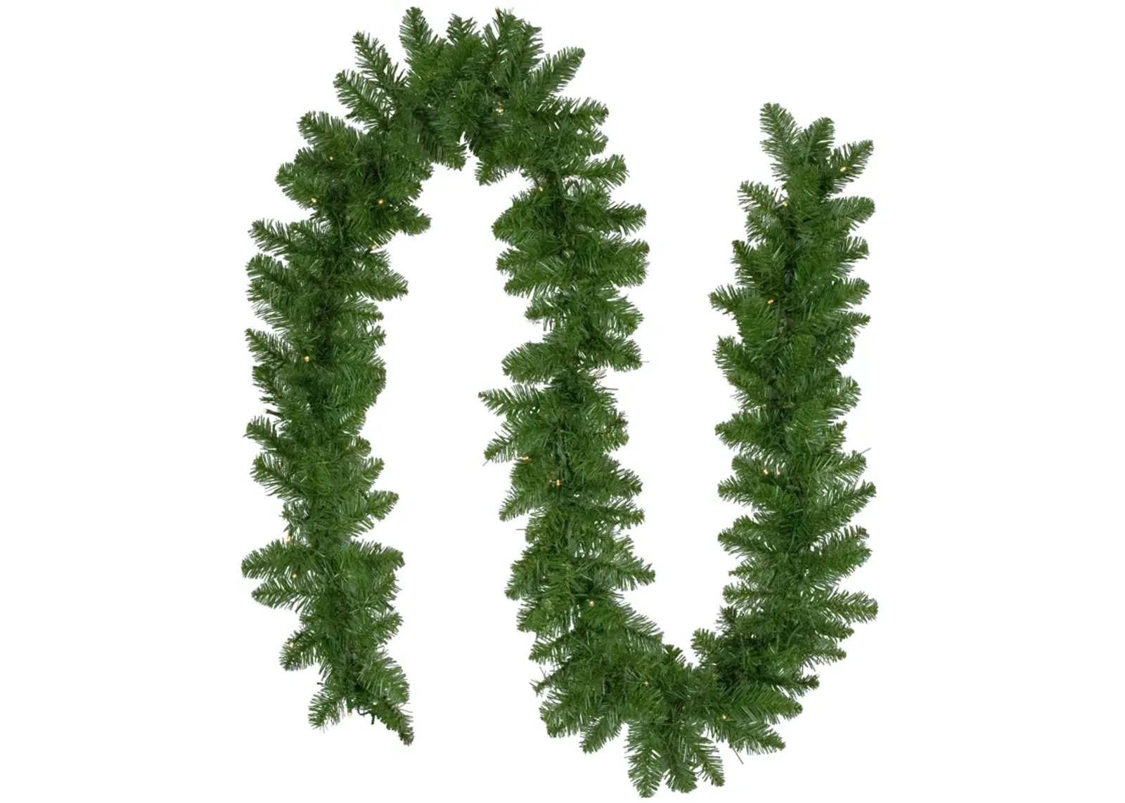 9' x 10" B/O Pre-Lit Artificial Whitmire Pine Christmas Garland - Warm White LED Lights