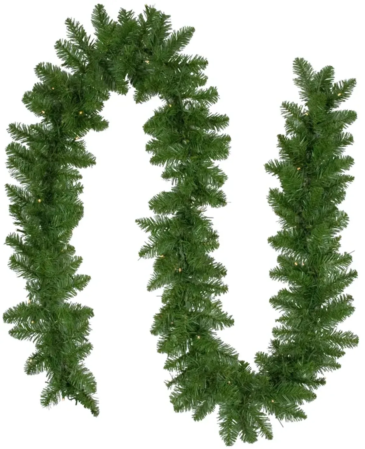 9' x 10" B/O Pre-Lit Artificial Whitmire Pine Christmas Garland - Warm White LED Lights