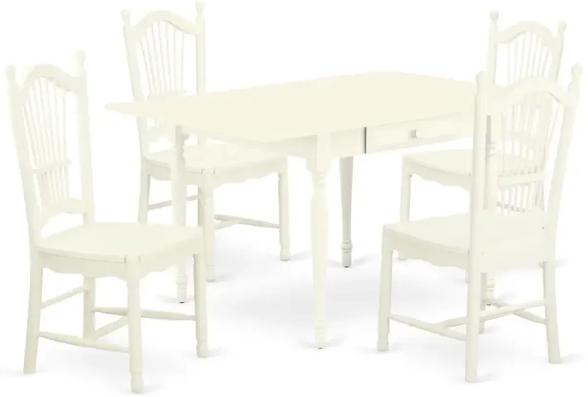 Dining Room Set Linen White, MZDO5-LWH-W