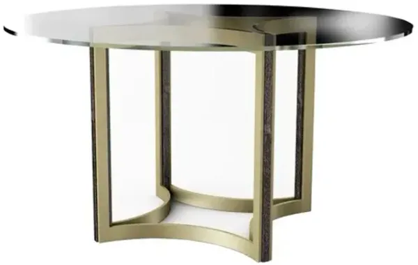 54 Round Glass Top 1/2T Flat Edge