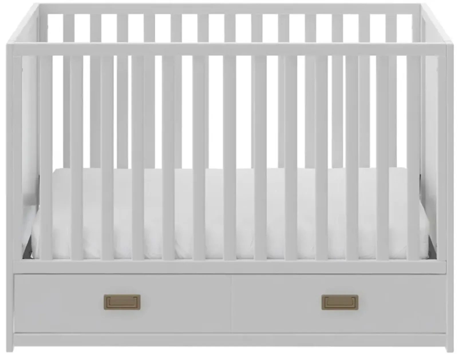 Little Seeds Haven 3-in-1 Convertible Storage Crib, White