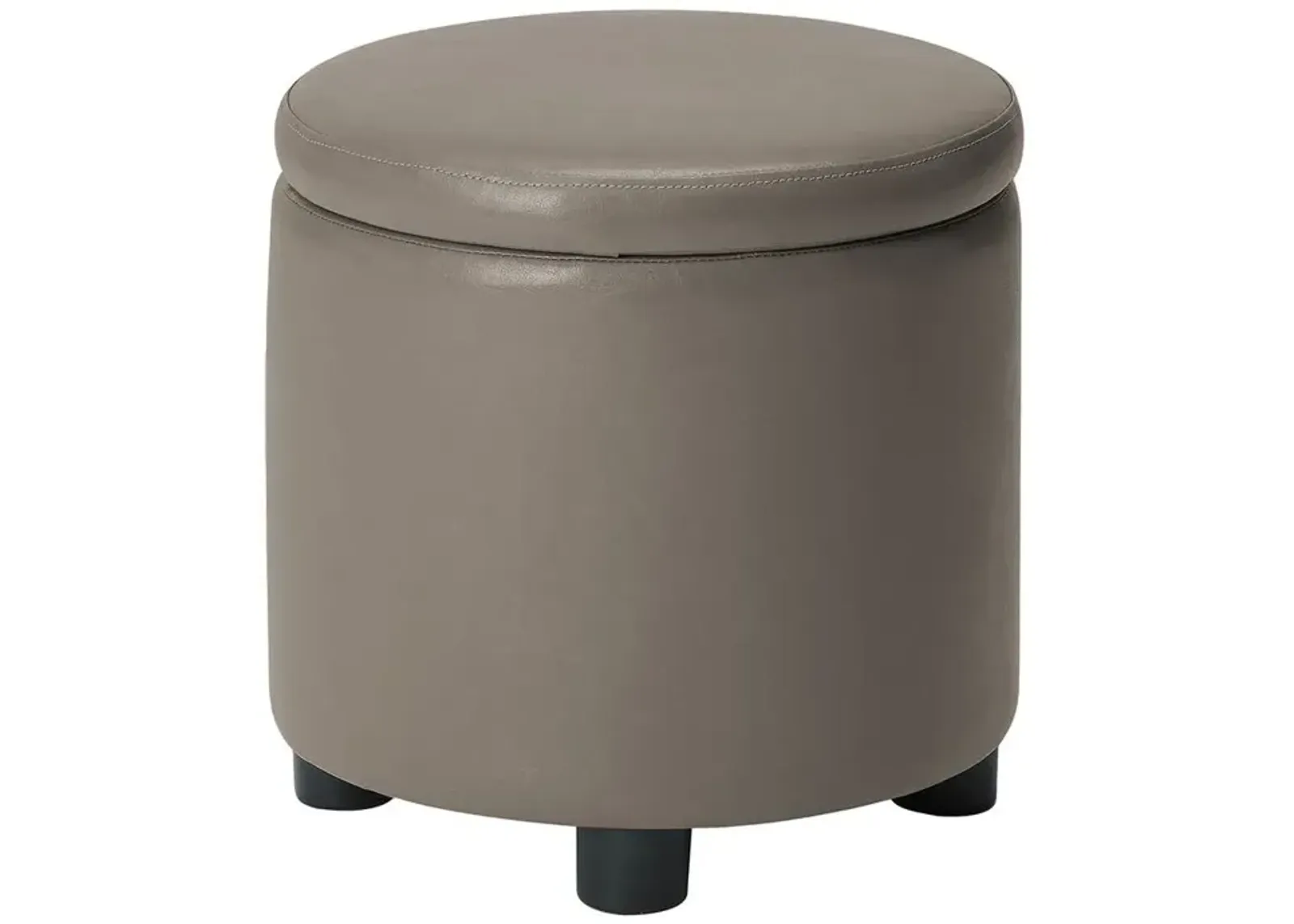 Convience Concept, Inc. Designs 4 Comfort Round Accent Storage Ottoman with Reversible Tray Lid