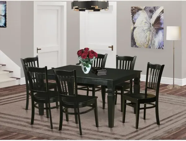 7 PC Dining room set for 6 -Dining Table and 6 dinette Chairs