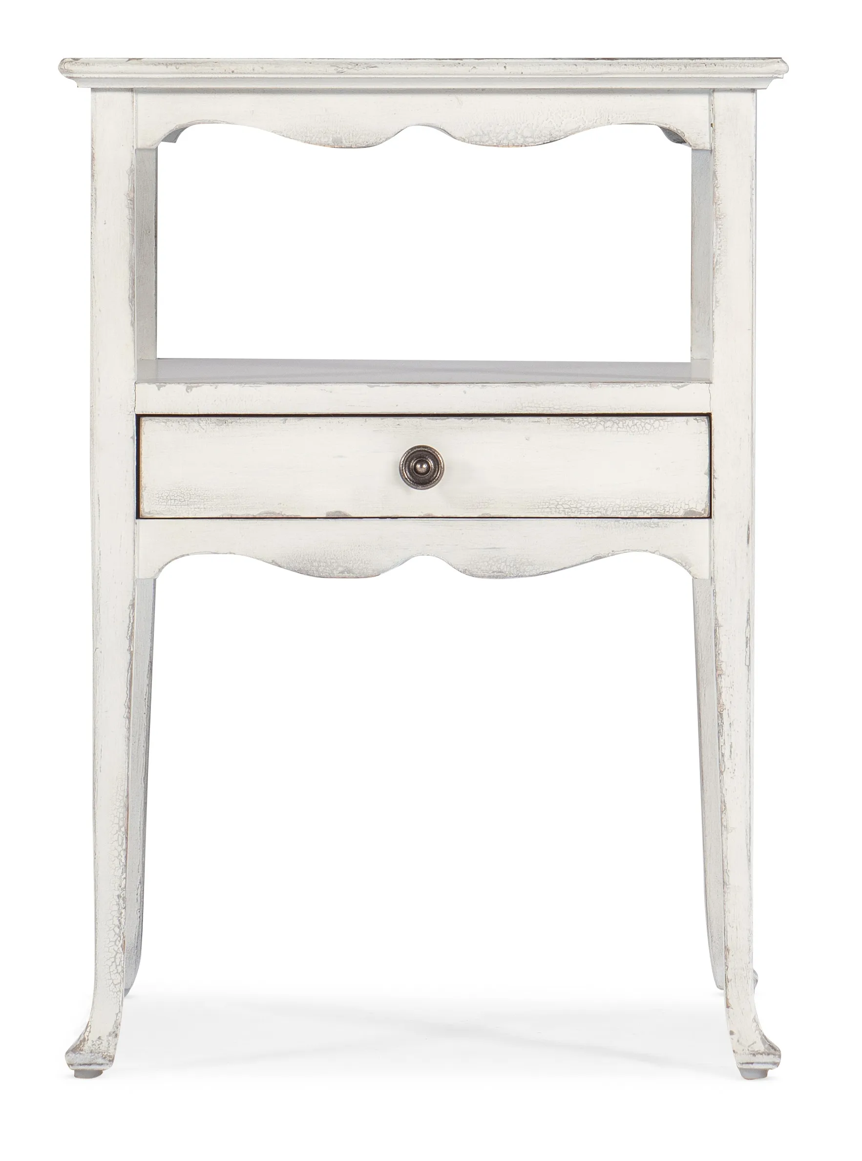 Charleston White 1 Drawer Accent Table