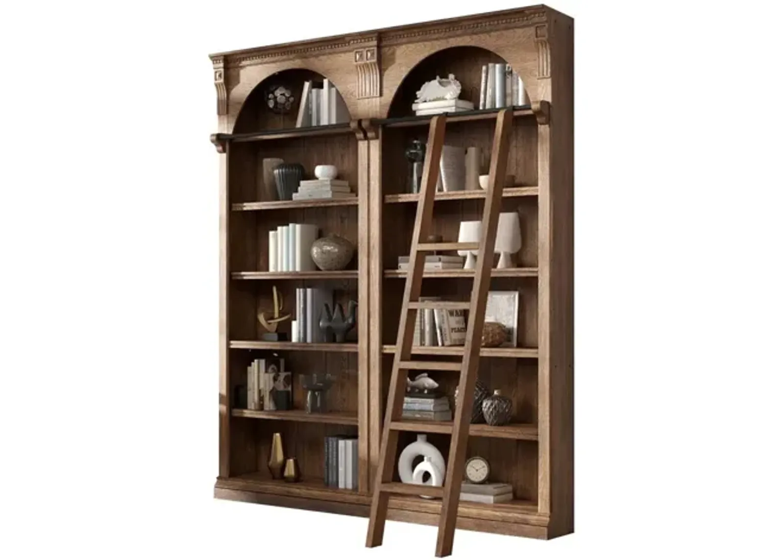 Tall Bookcase with Ladder