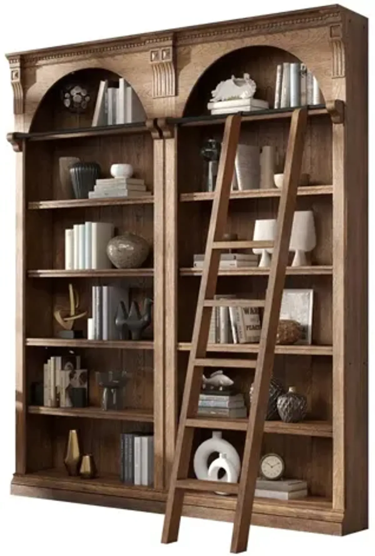 Tall Bookcase with Ladder